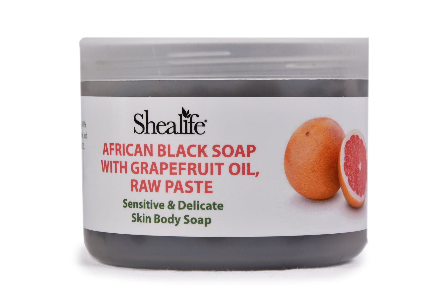 AFRICAN BLACK SOAP, RAW PASTE, WITH GRAPEFRUIT, 220G