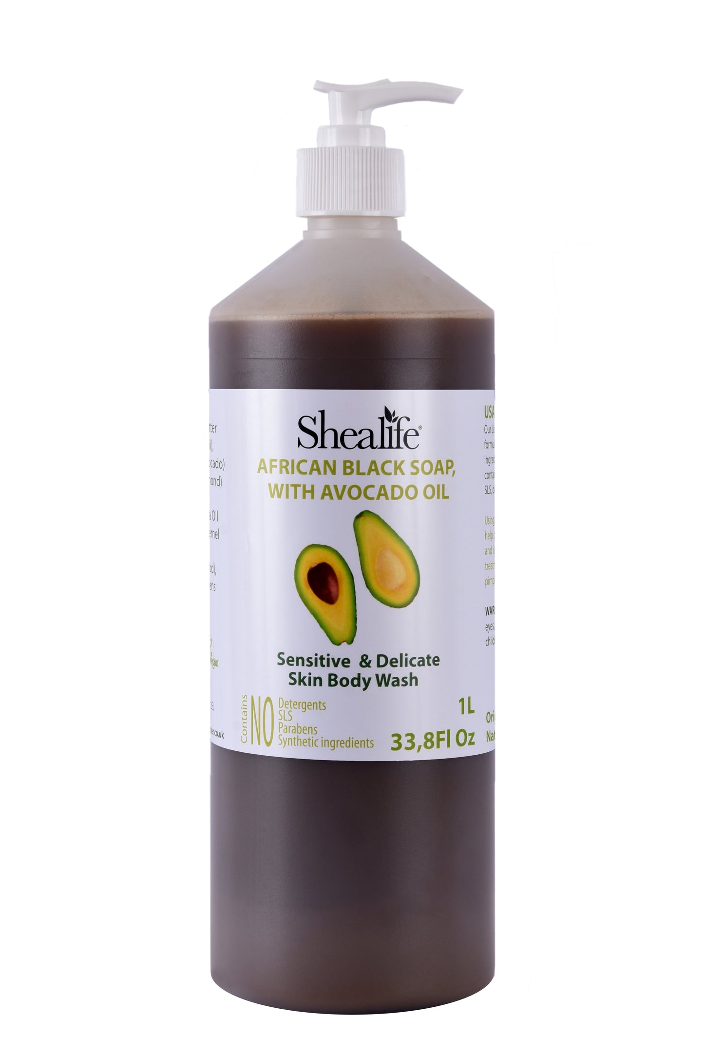 AFRICAN BLACK SOAP WITH AVOCADO OIL, 1000ML