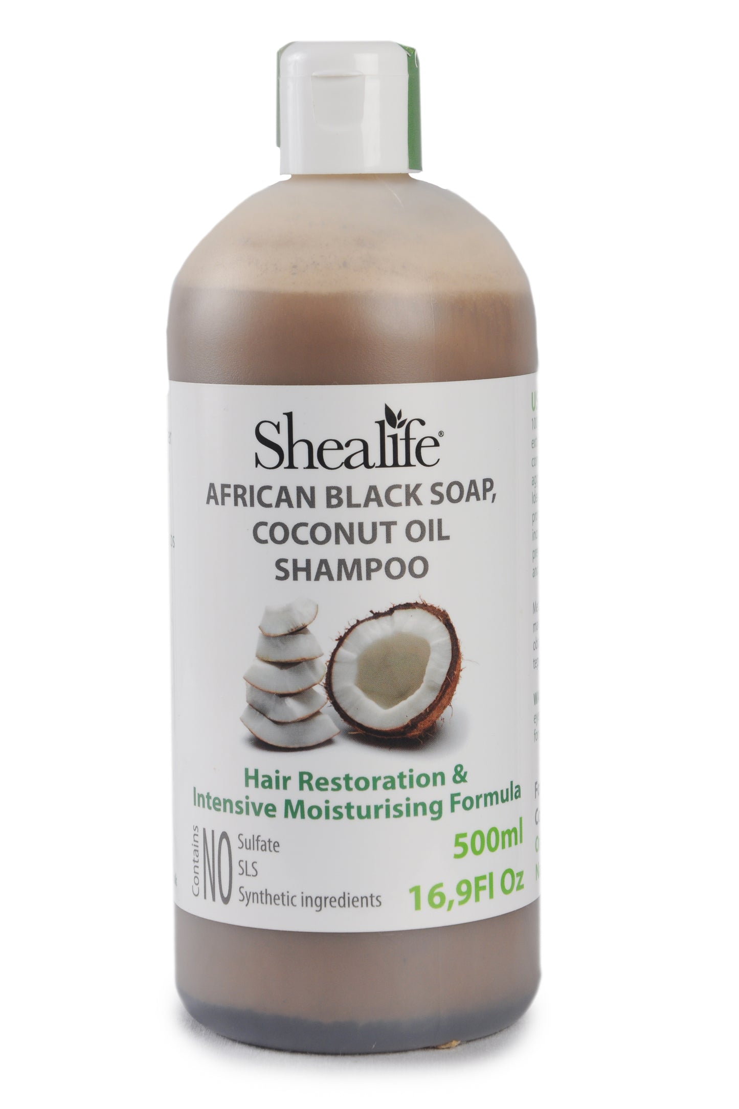 AFRICAN BLACK SOAP, COCONUT OIL RUSH SHAMPOO, 500ML