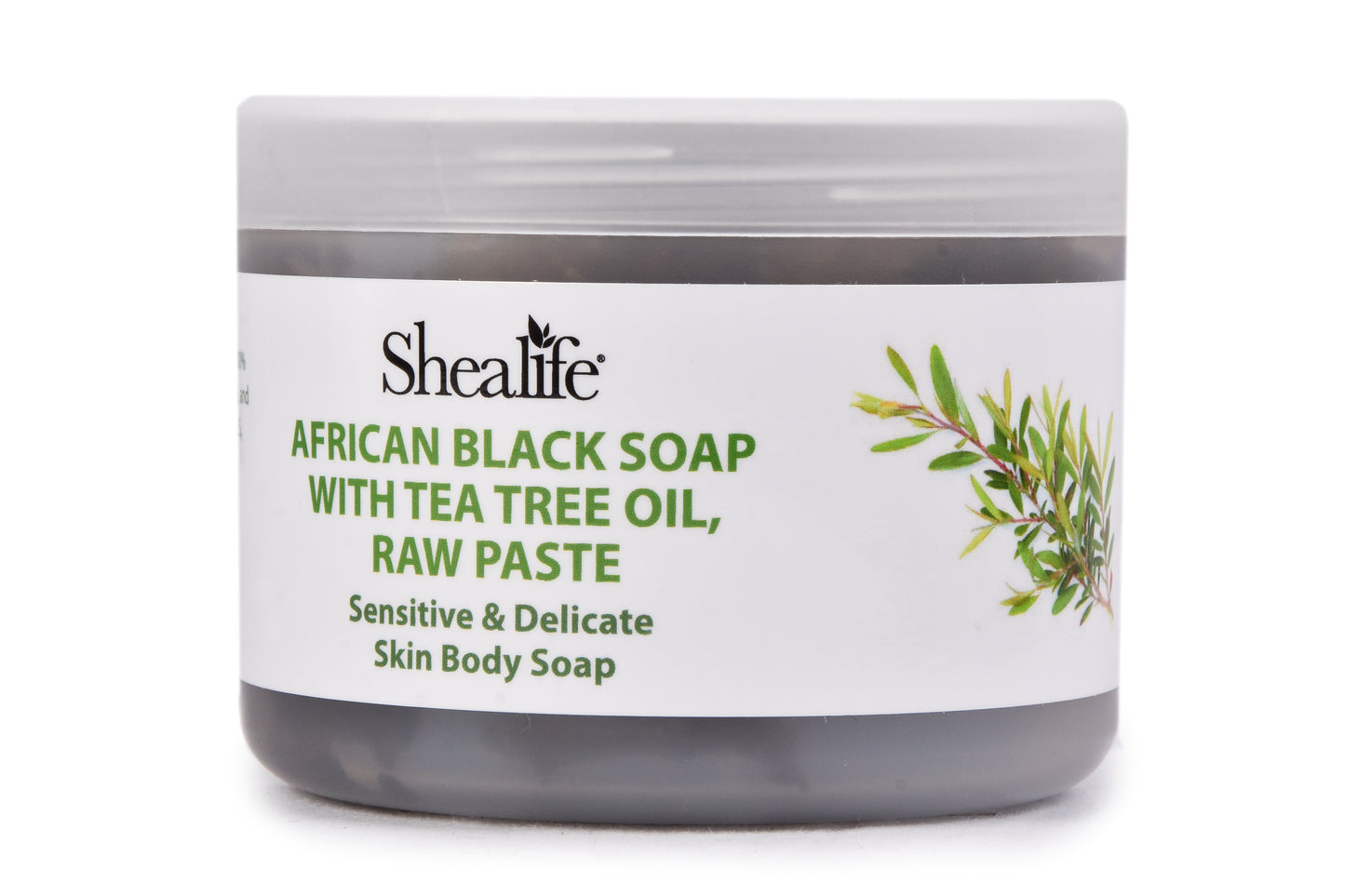 AFRICAN BLACK SOAP, RAW PASTE, WITH TEA TREA OIL,220G