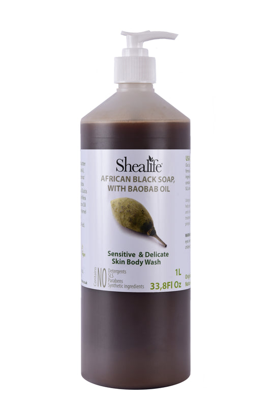 AFRICAN BLACK SOAP WITH BAOBAB OIL, 1000ML