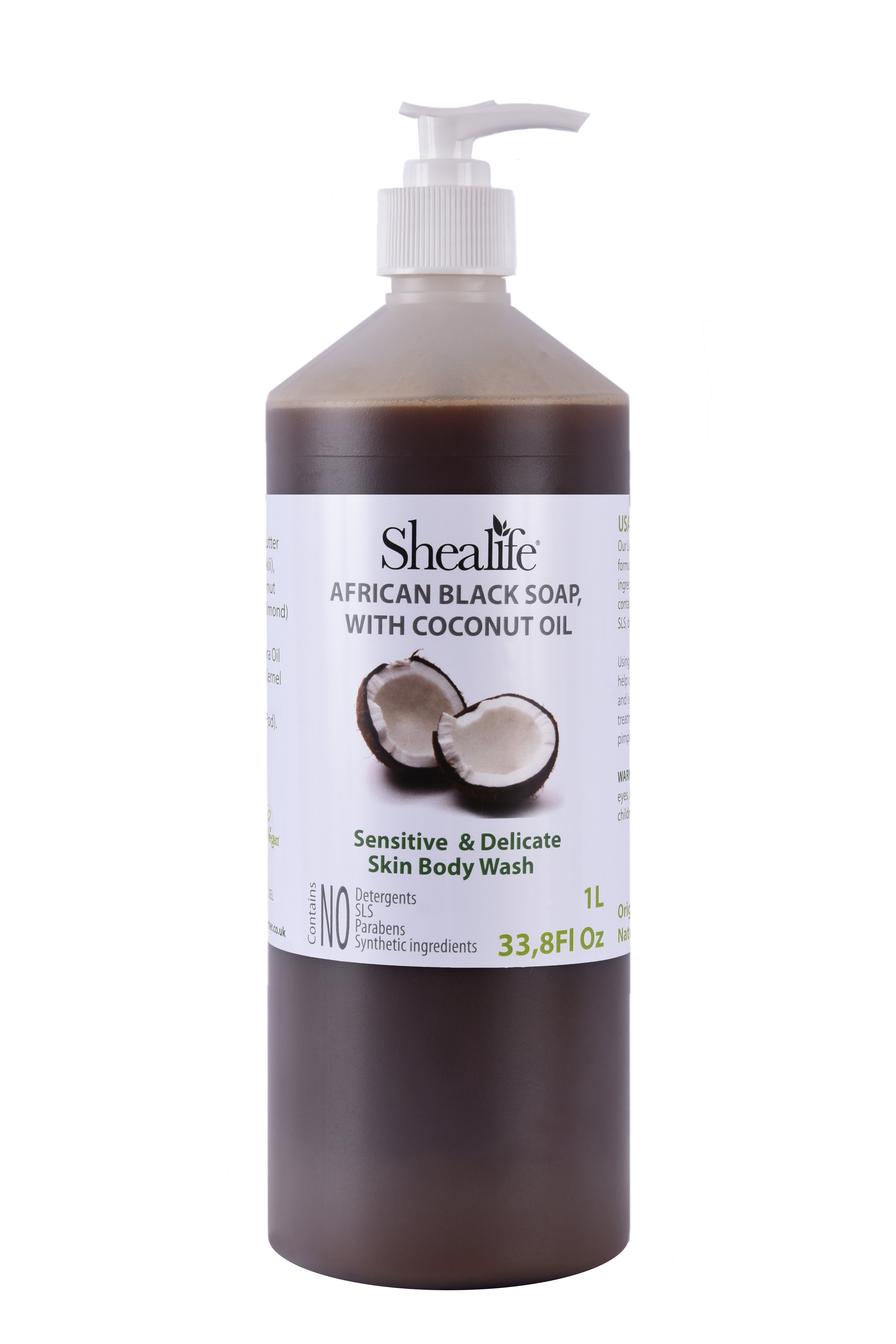 AFRICAN BLACK SOAP WITH COCONUT OIL, 1000ML