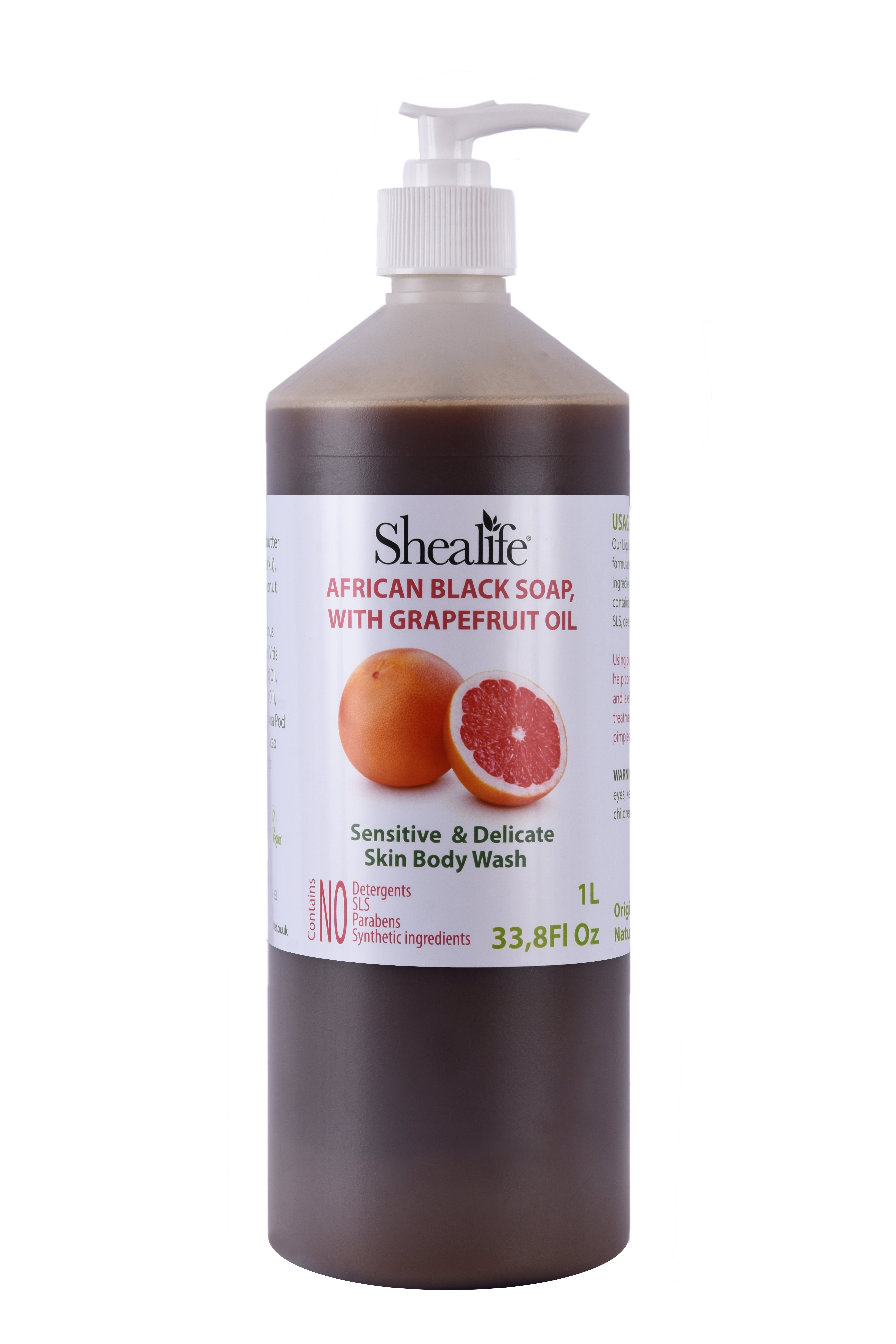 AFRICAN BLACK SOAP WITH GRAPEFRUIT OIL, 1000ML
