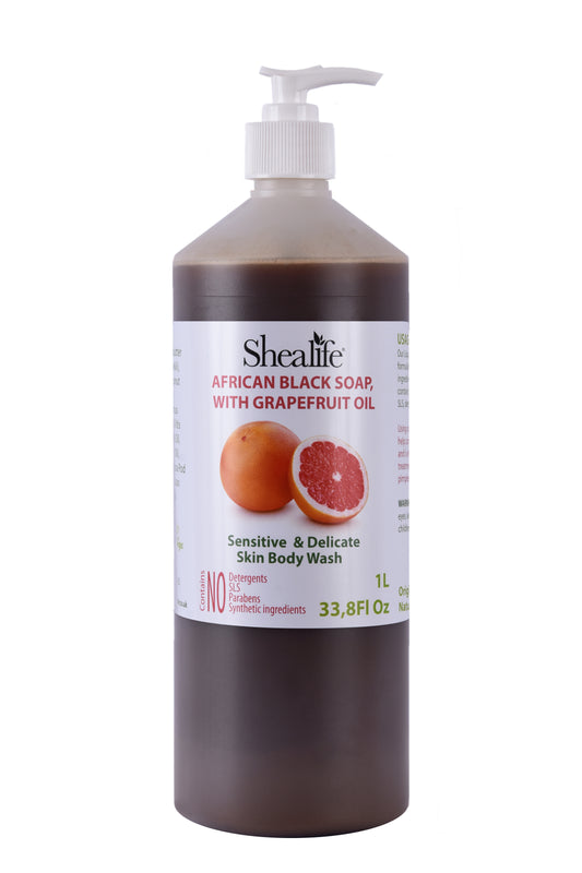 AFRICAN BLACK SOAP WITH GRAPEFRUIT OIL, 1000ML