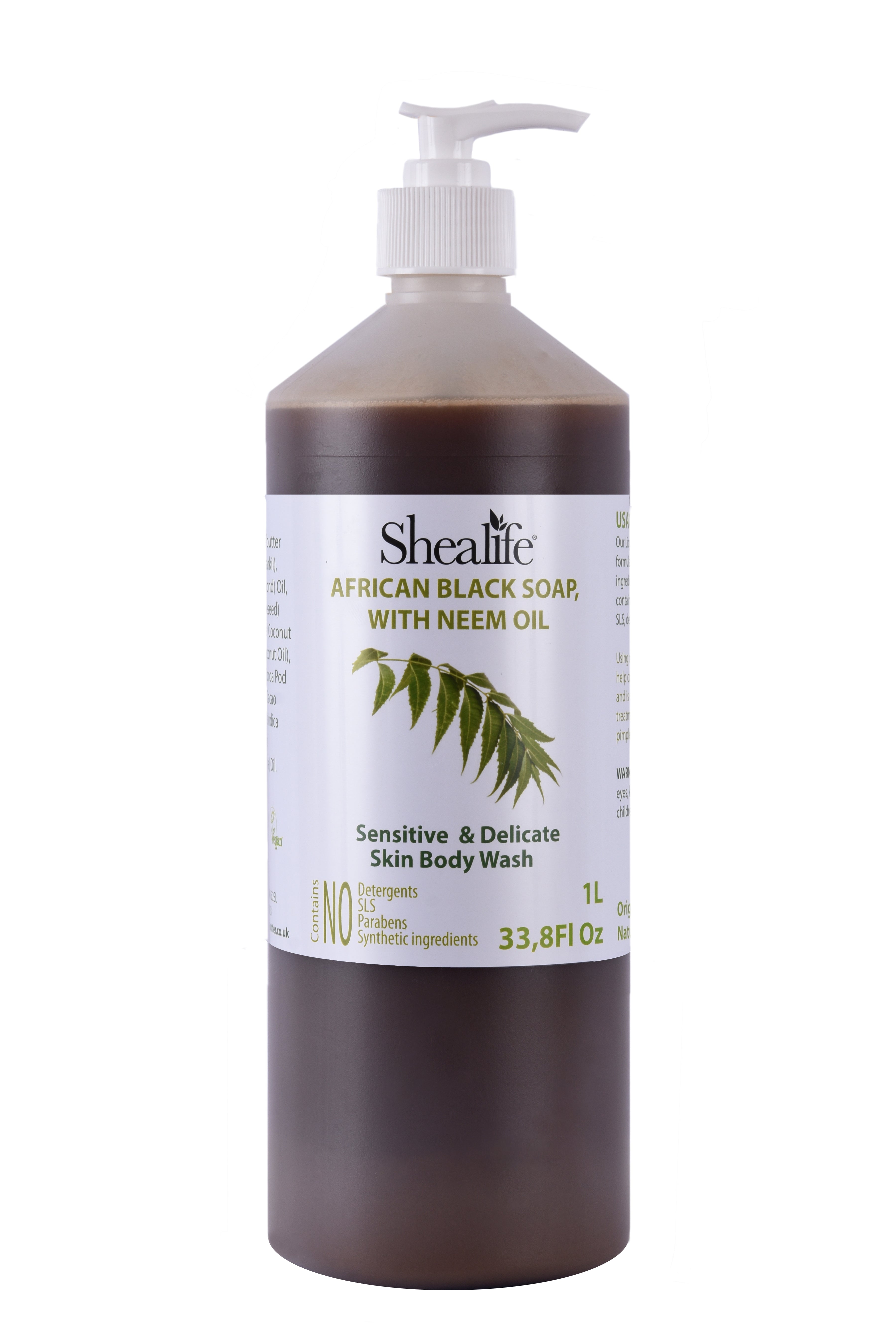 AFRICAN BLACK SOAP WITH NEEM OIL, 1000ML