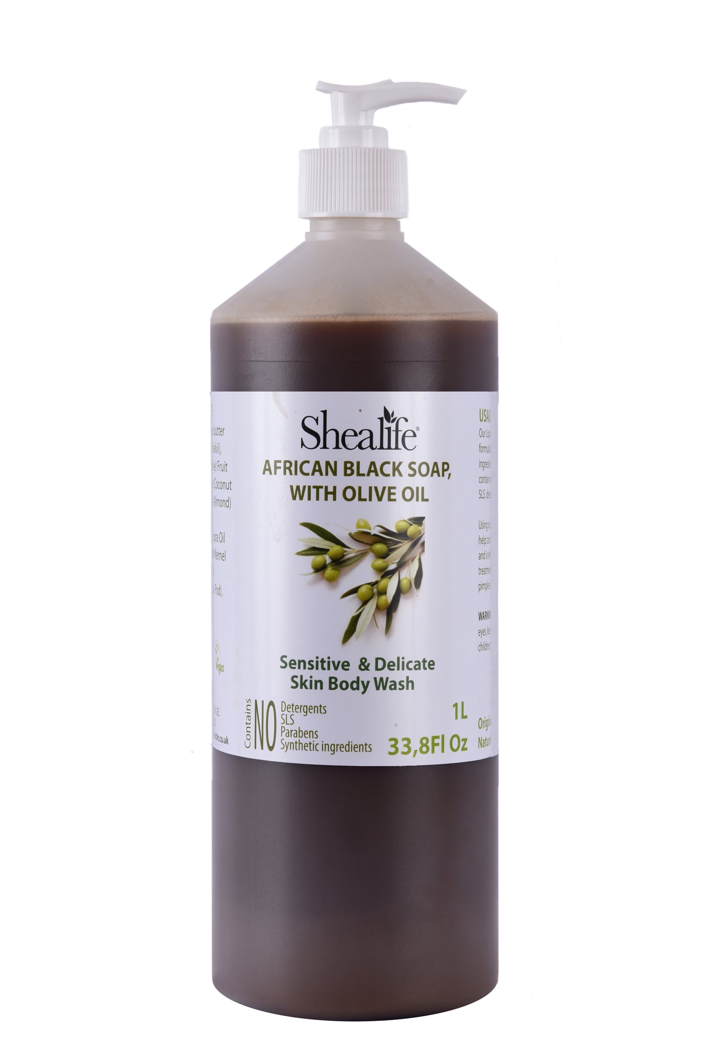 AFRICAN BLACK SOAP WITH OLIVE OIL, 1000ML